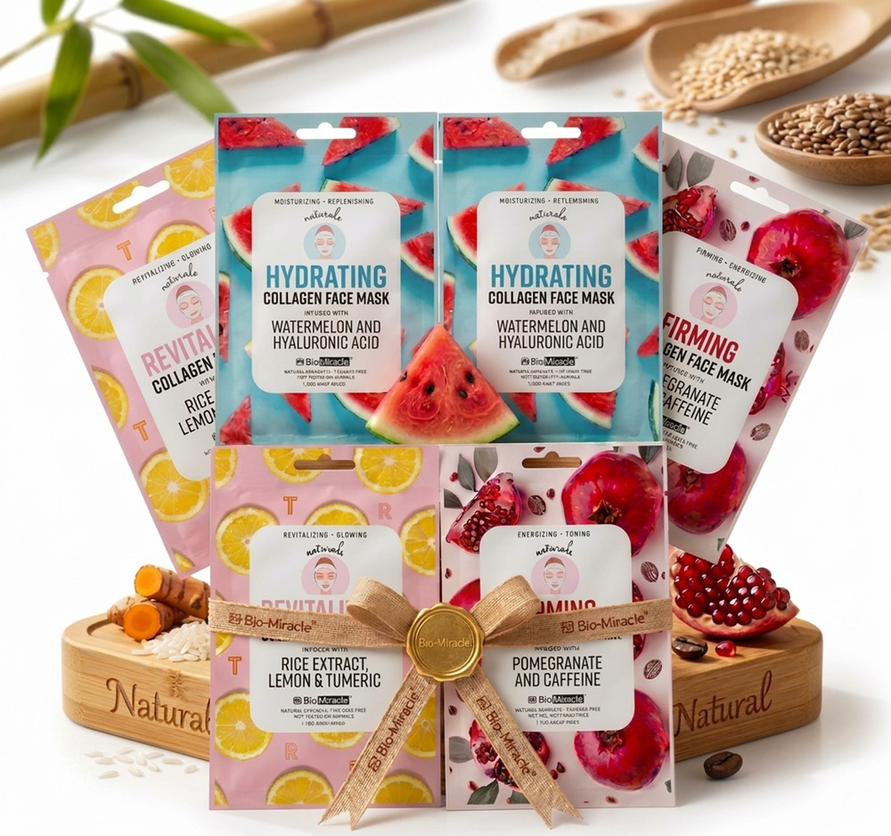Bio Miracle Collagen Face Mask Bundle - Bundle of 6